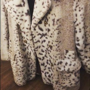 Leopard fur coat